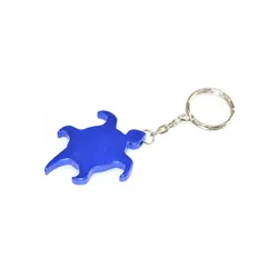 OEM Factory outlet wholesale aluminum spray paint Turtle beer bottle opener keychain