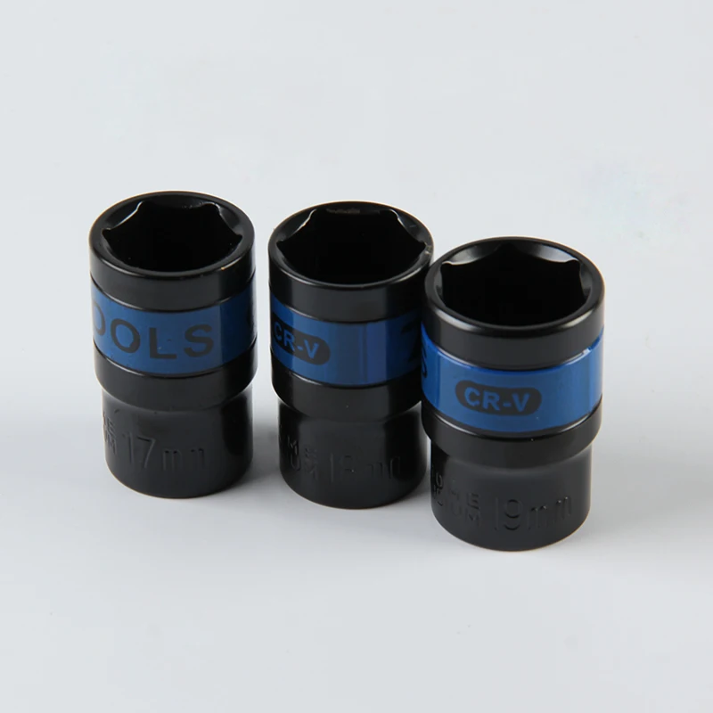 Черный хромированный Dr-разъем 1/2 дюйма для авторемонта