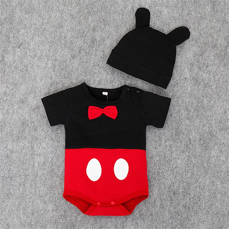 2019 new cartoon cute like Mickey Minnie stripe jumpsuit