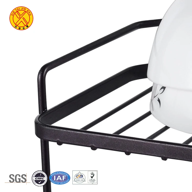 2021 Wholesale Dish Rack 304 Stainless Kitchen Dryer 2 Tier Wire Dish Rack