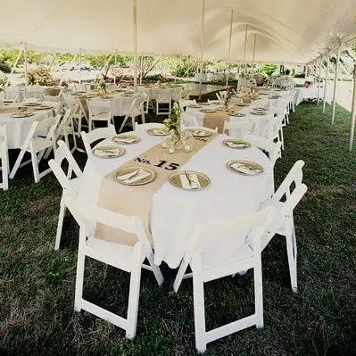 Factory direct high quality classic outdoor americana style wimbledon chair white wood folding chair