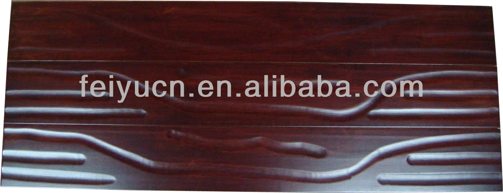 Hand Scraped Antique Bamboo Flooring-Dark Cherry