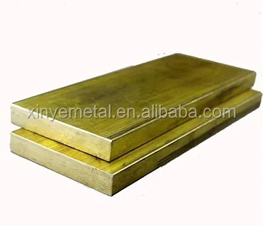 Желтая латунная листовая пластина H65 для радиатора
