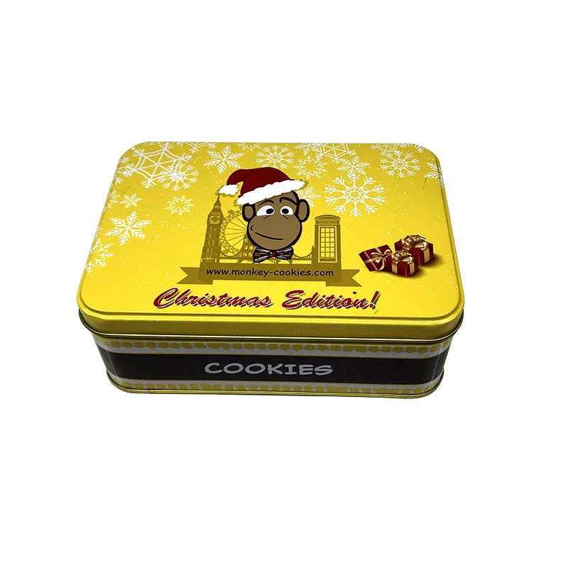 wholesale custom factory Cookies and candy Tin Boxes gift tin packaging