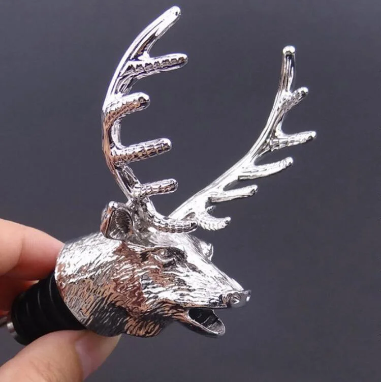 Factory directly stag head pourer and customized deer head wine pourer