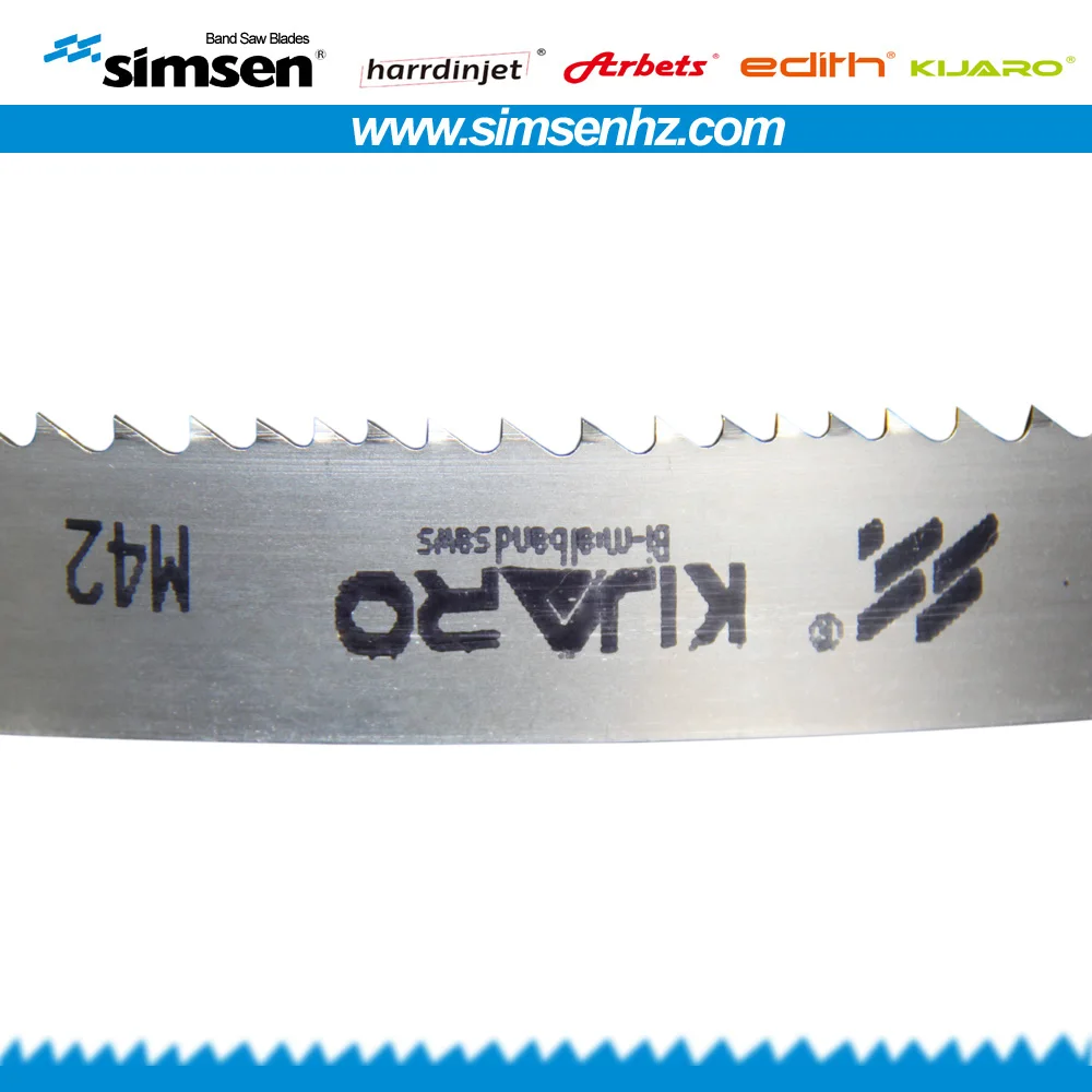 Hss 19mm 27mm 34mm 41mm 54mm 67mm 80mm M42 Bimetal Metal wood Cutting Band Saw Blade