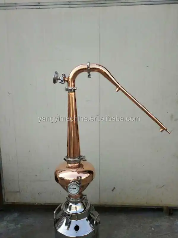 50L SS304 bolier with 4 inch copper helment with 2inch lyne arm head