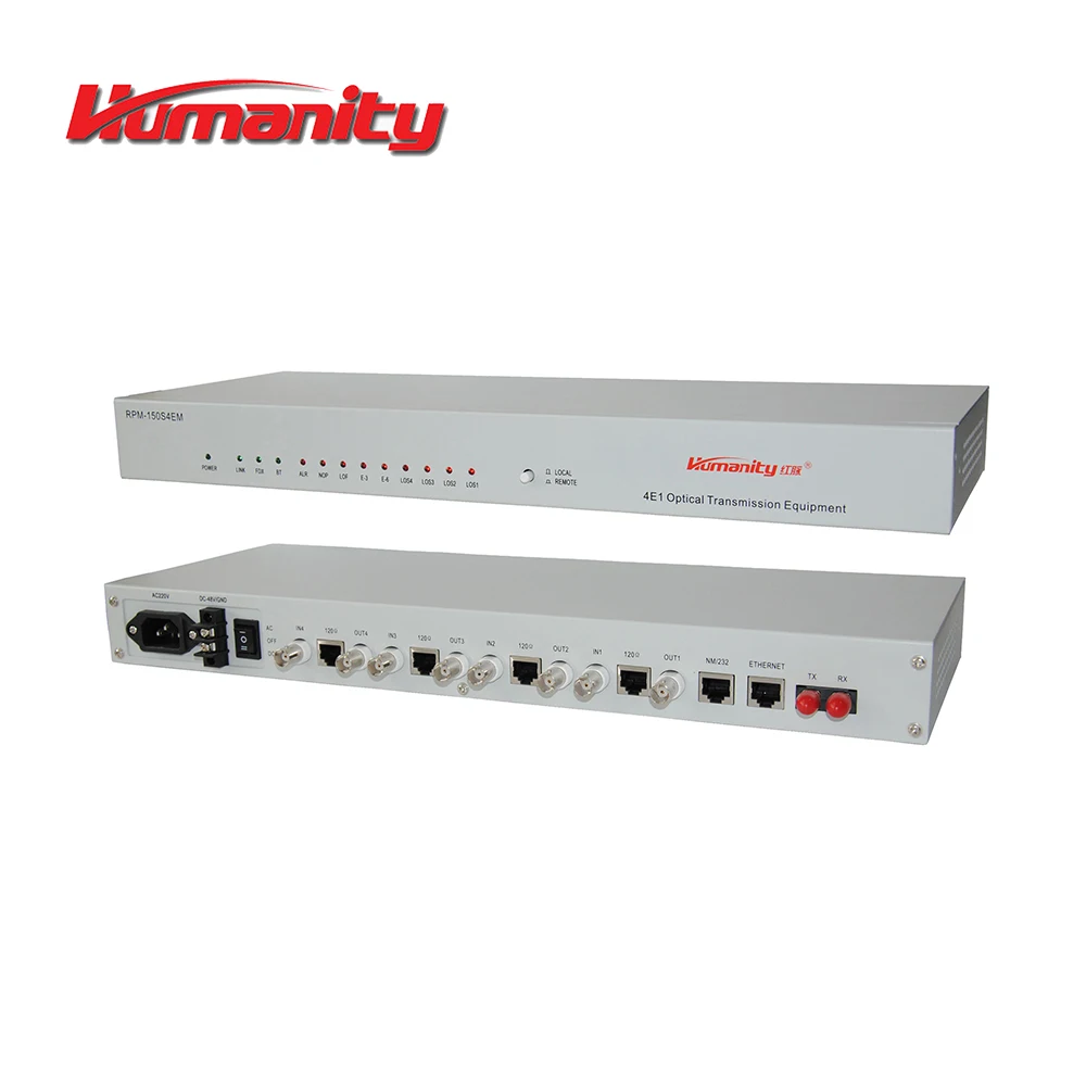RPM-150S4EM Humanity 4E1 PDH Fiber Optical Multiplexer