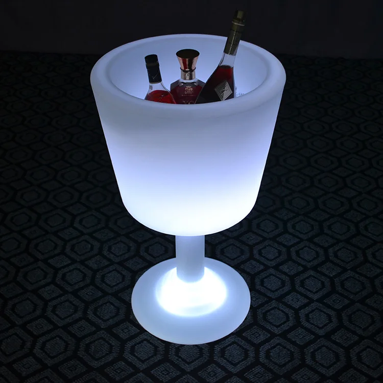 Wine cup LED ice bucket/garden party decorative wine bucket/ large beer  holders with LED lights