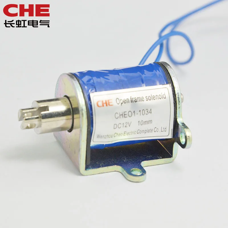 CHEO1-1034 DC6V, 12V or 24V Sroke 6mm frame Push Pull type solenoid Electromagnets