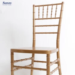 Wholesale Gold Stackable Chiavari Tiffany Chair Wedding Dining Chairs wedding transparent chair