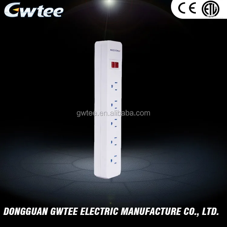 2016 Горячие продукты 15А 125 В 1875 Вт RA-6203 настенное крепление питания surge protector