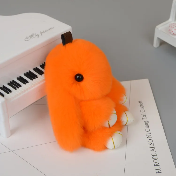 2017 hottest rabbit keychain rex rabbit fur bunny keychain cute and pretty copenhagen rabbit keychain for bag and for car