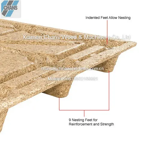 
Good quality heat treated wooden sawdust pallet 