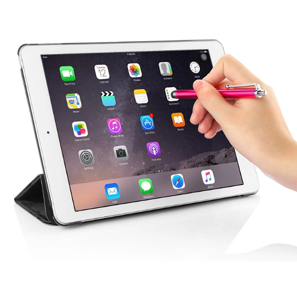 Высококачественный стилус для сенсорного экрана, Универсальный алюминиевый силиконовый стилус