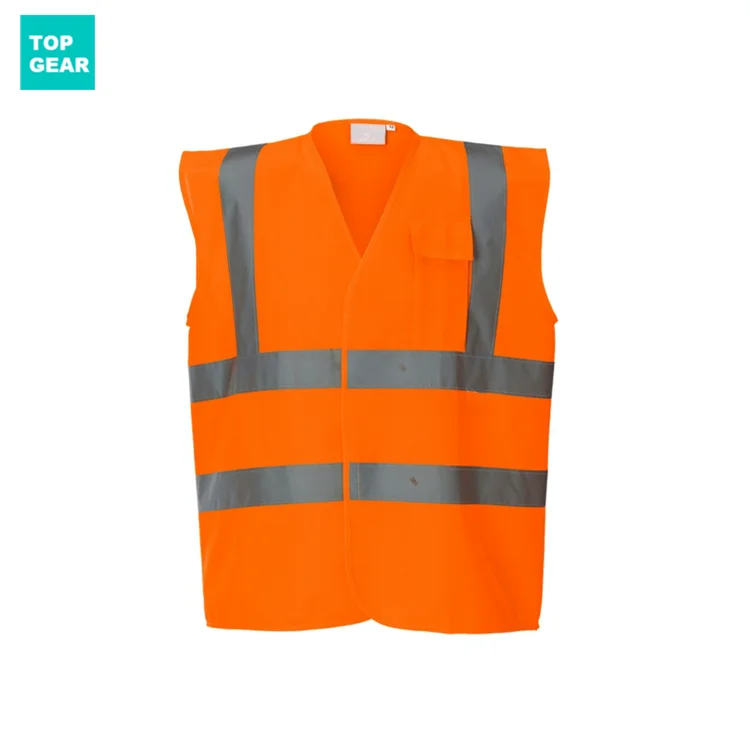 Topgear customized hi vis workwear vest safety jacket reflective vest
