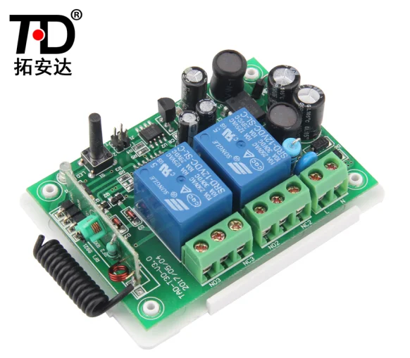 
2 channel 220V 315 MHz wireless light switch gas pump remote control 