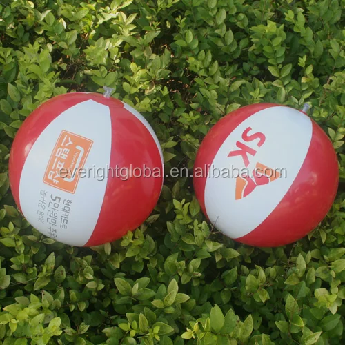 N056 Promotional custom logo pvc inflatable beach ball