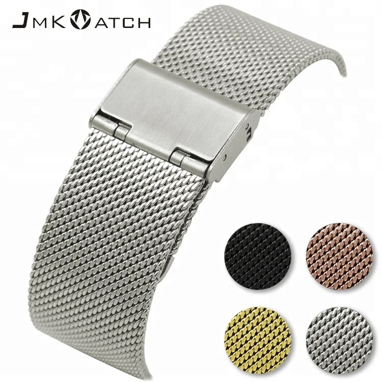 Stainless steel quick release watch band 06 mesh ordinary buckle watch strap for CK DW SEIKO CASIO CITIZEN watch