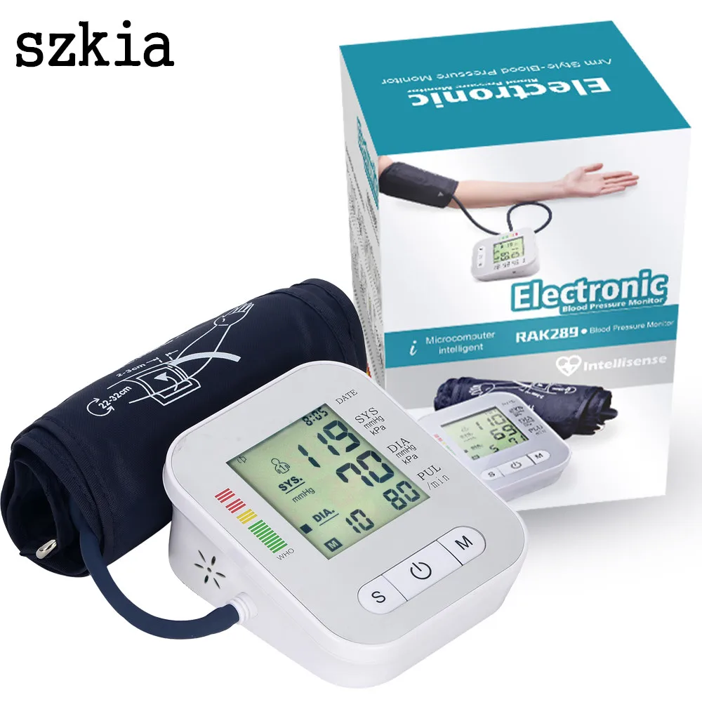 SZKIA Best quality bp monitor bp machine full automatic blood pressure monitor electronic sphygmomanometer digital tensiometer