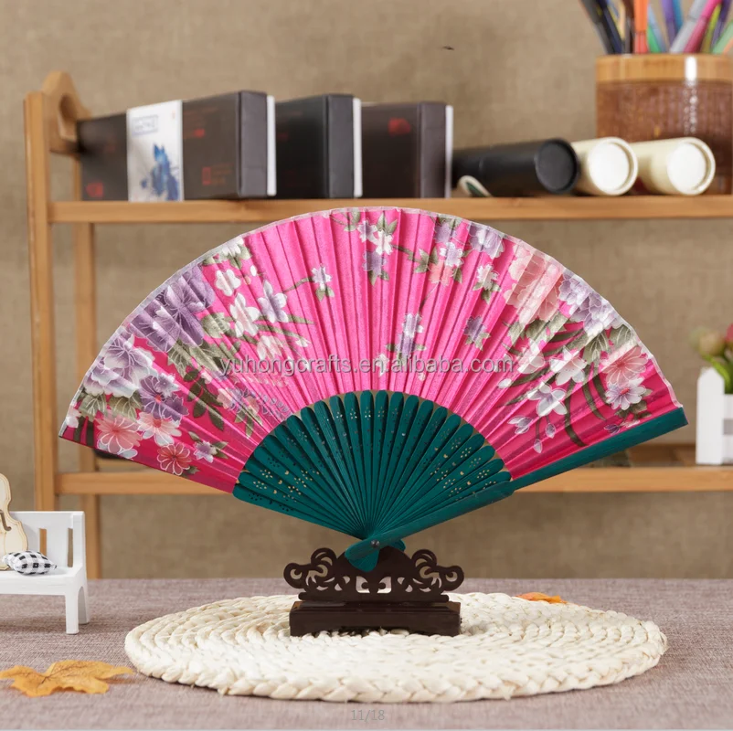 Personalized cloth bamboo fans
