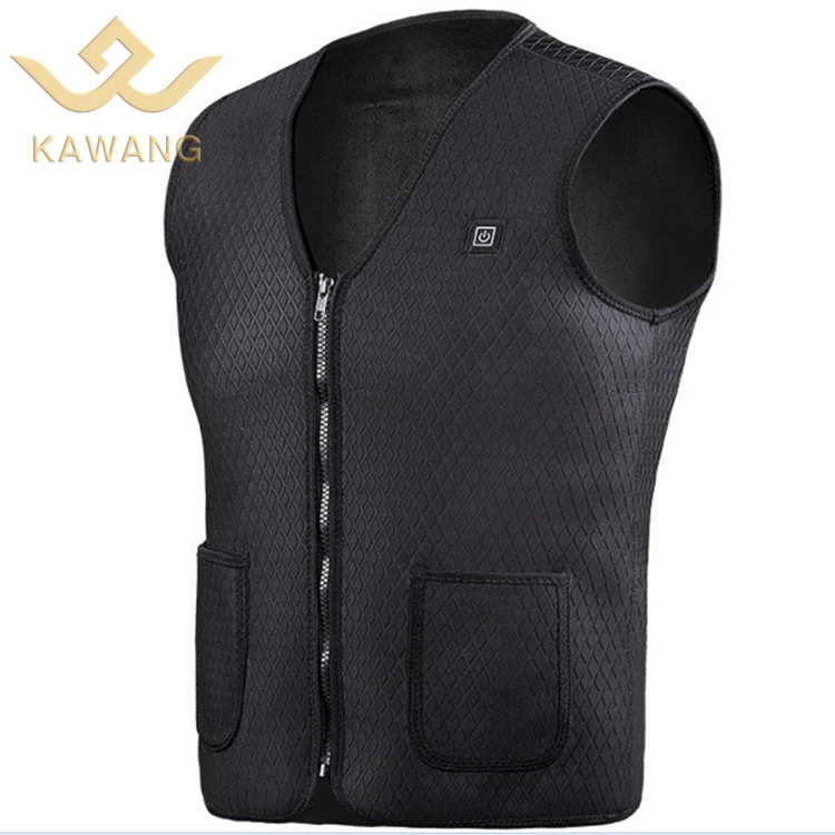 
Winter USB rechargeable battery carbon fiber infrared pad heated vest 