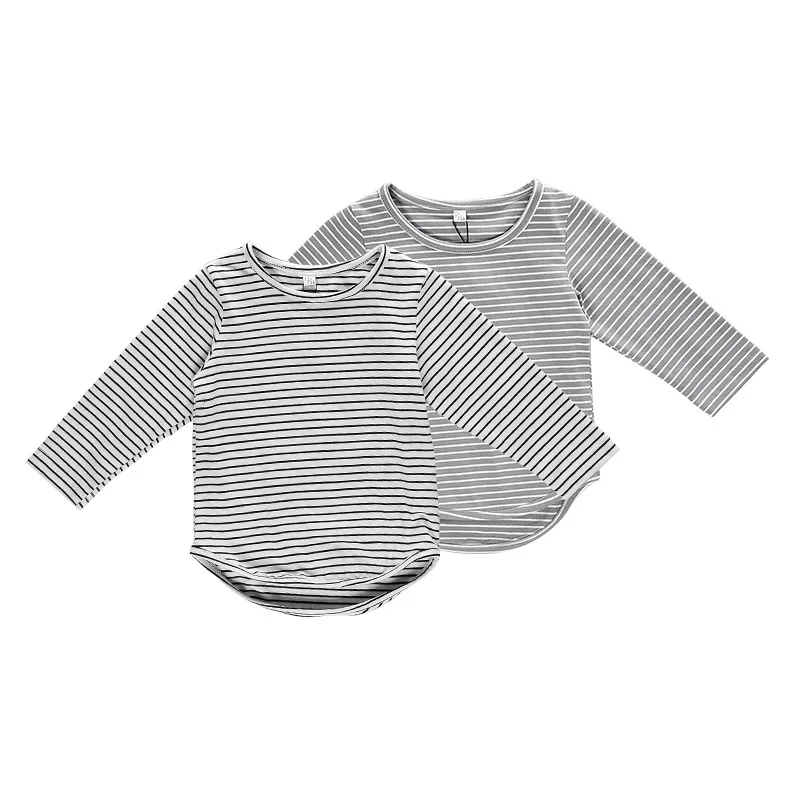 
Classical long sleeve baby T shirt with Stripes for 6-24m unisex baby 