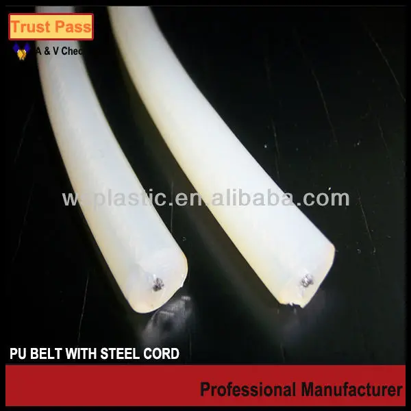 
reinforced pu belt with steel cord 
