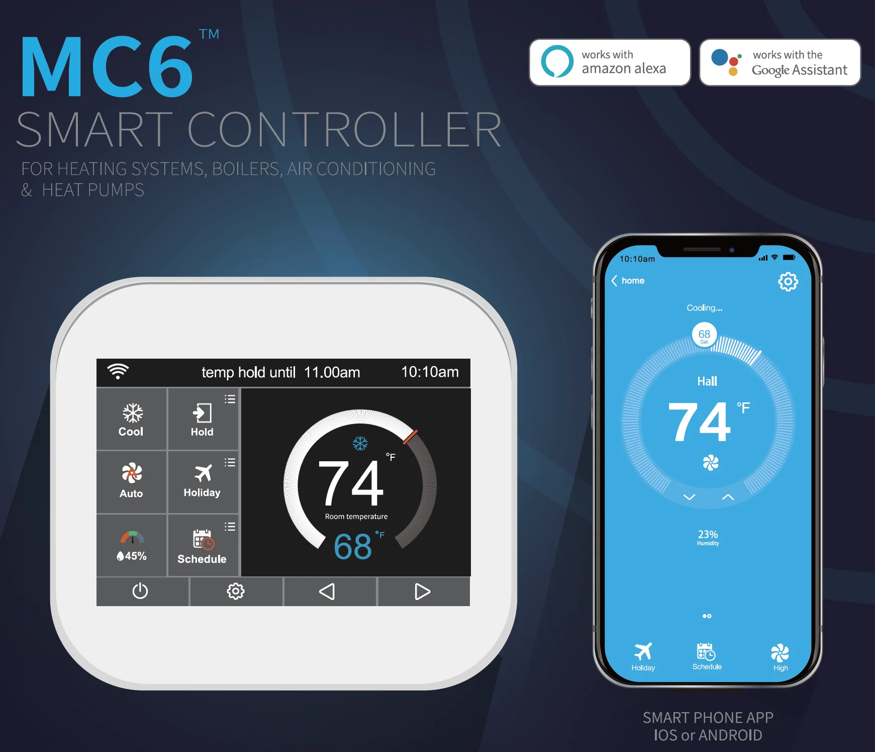 Modbus room thermostat