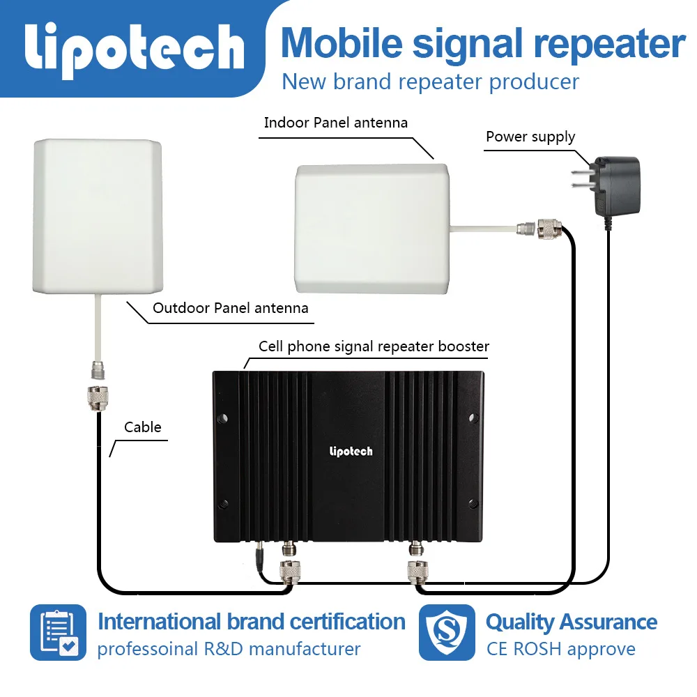 LIPOTECH DCS 3 г мобильный сигнал повторителя booster для рабочих мест с заводской цене 1800 мГц крытый ретранслятор