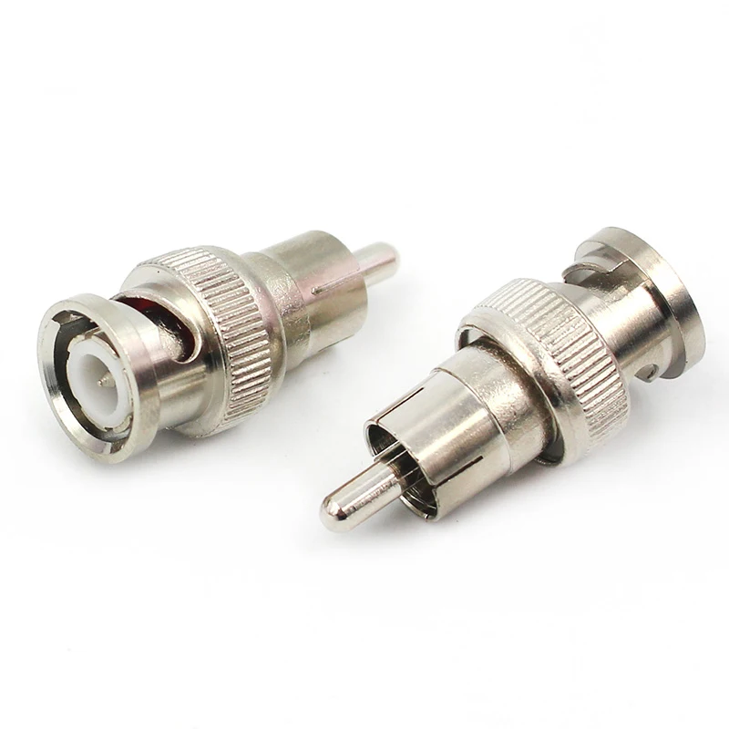 YJS BNC Male To RCA Male RG58 RG59 RG60 high quality CCTV BNC Connector Pure Copper