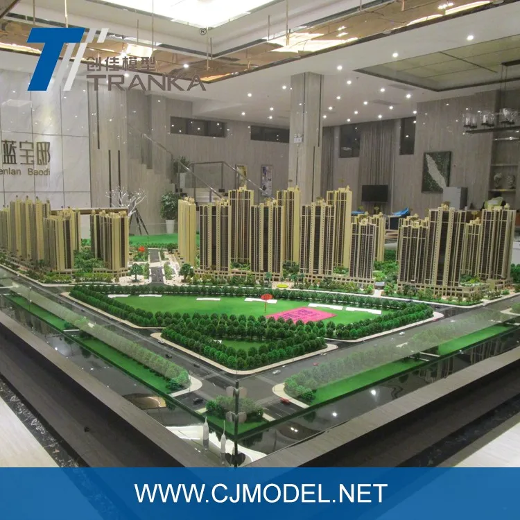 Miniature 3D residential architecture scale model for house model design