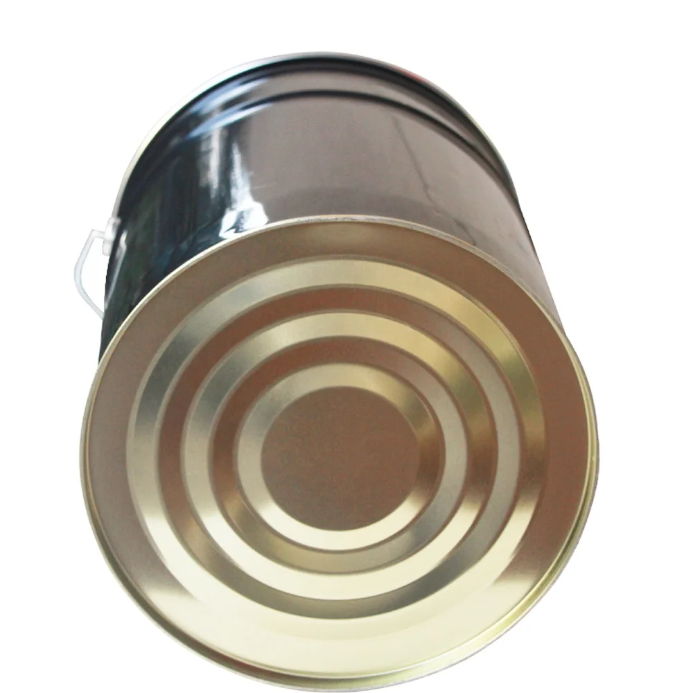 Industrial Metal Bucket with Lid, 5 Gallon