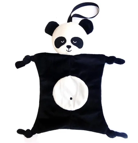 Free Sample Plush Panda Security Blanket/Rabbit Soft Baby Blanket Soothing Towel