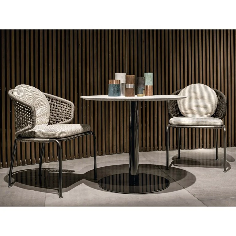 high quality  aluminium beach restaurant patio chair classic Outdoor garden dining set furniture table and chairs