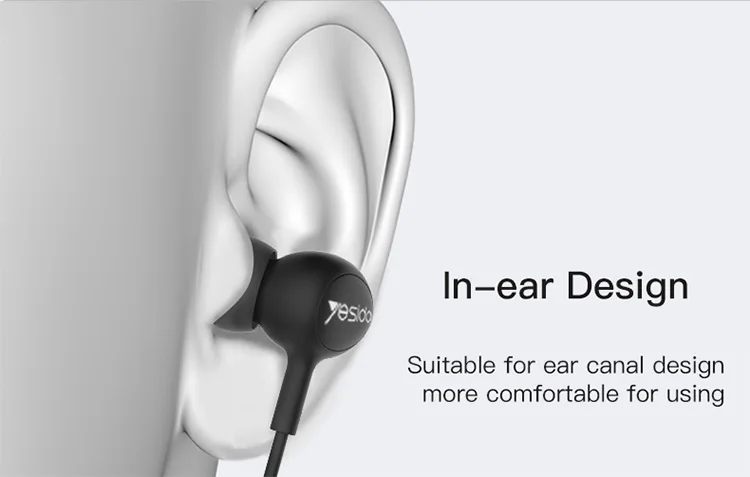 Fashionable Small Handsfree In Ear Headset 3.5Mm Wired Hifi Stereo Earphone With Mic