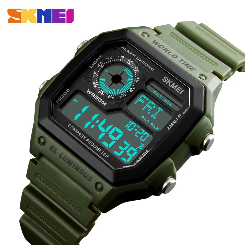  Skmei 1373 ручные часы новый стиль наручные цифровой шагомер reloj умные