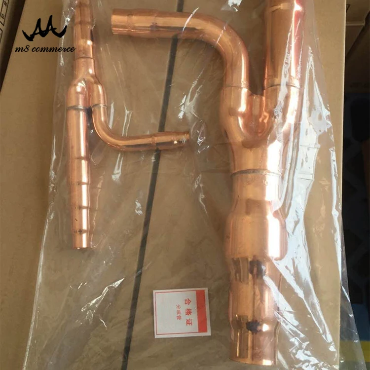 Red Copper Material Pipe Branch Disperse Pipe For Air Conditioner