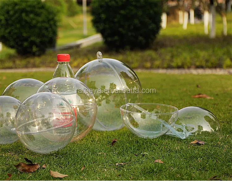 High Quality Factory Direct Sale Large Plastic Balls Transparent Plastic Big Open Ball-30CM  Supply 4-40cm balls
