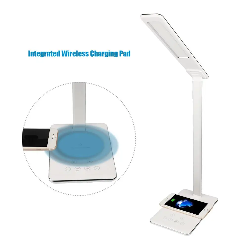 Ce Rohs lamp dimmable USB charging led light wireless charge desk lamp
