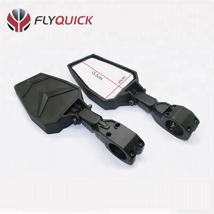 2019 новый дизайн, пластиковое + алюминиевое черное 1,75 'боковое зеркало UTV