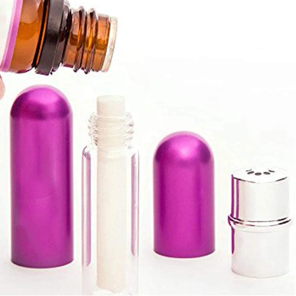 Personal Aromatherapy Blank Nose Inhaler Stick Portable Refill Essential Oil Wick Personal Relax DIY Scent Nasal Inhaler