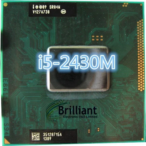 latop Core i5 Mobile cpu processor I5-2430M 2.4GHz L3 3M dual core Socket G2 / rPGA988B scrattered pieces i5 2430M