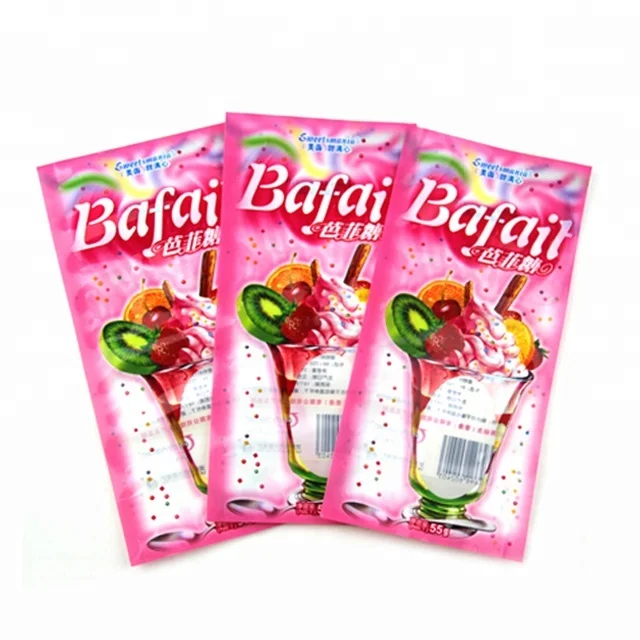 
Wholesale food grade gravures printing plastic heat seal candy bag 