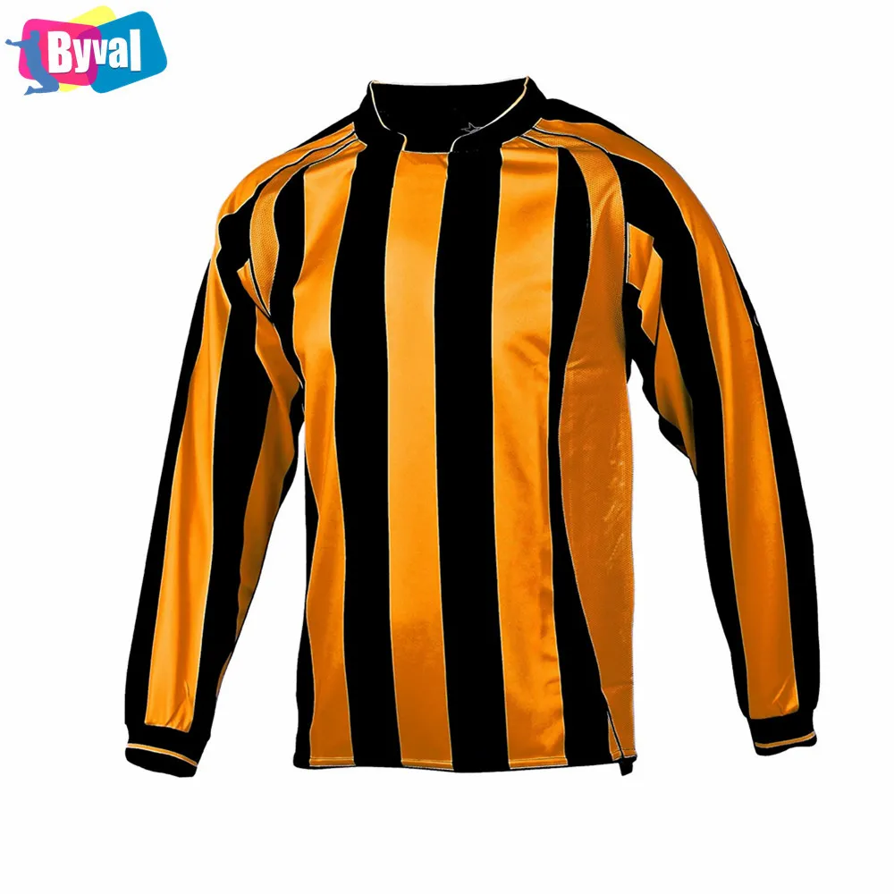 Byval Soccer T Shirt Long Sleeve Football Shirt Quick Dry Sublimation Jerseys Custom Logo Online Shopping