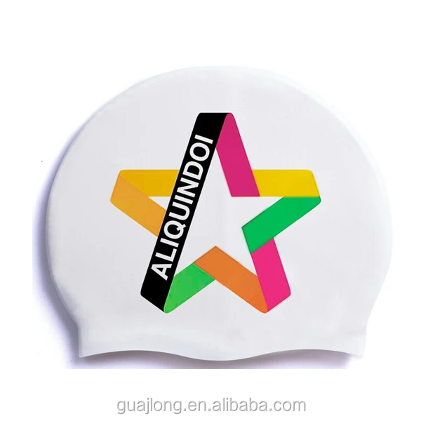 
2021 waterproof silicone funny swim caps 