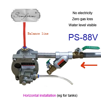 
Zero gas loss Water level visible OEM 1/2