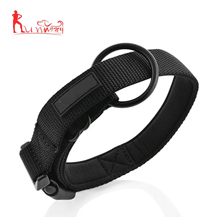 Pet accessories dog collars neoprene padded nylon collar for dogs training