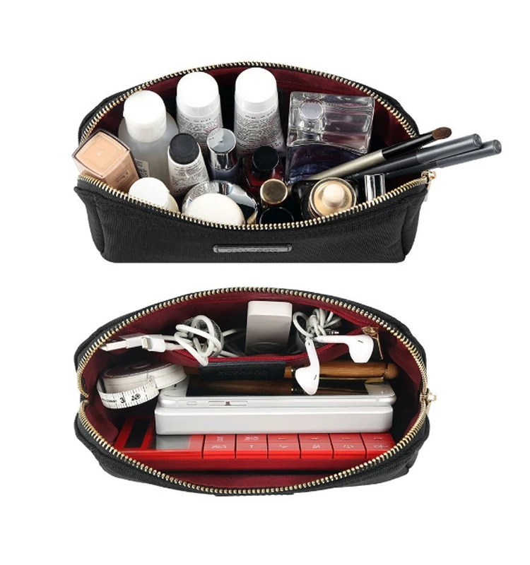 Custom Travel Canvas Make up Bag Wholesale Soft Cosmetic Toiletry Bag Makeup Storage organizer Bag for women