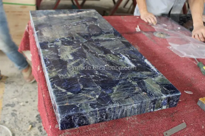 Sodalite Blue Jasper Gemstone Slab Factory Price Natural Blue Sodalite Crystal Skull Gem Stone Carved/Head Sculpture Healing